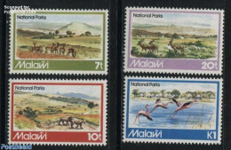 Malawi 1982 National Parks 4v, Mint NH, Nature - Animals (others & Mixed) - Birds - Cat Family - National Parks - Flam.. - Natura