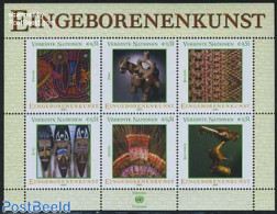 United Nations, Vienna 2003 Indegenous Art 6v M/s, Mint NH, Various - Textiles - Art - Art & Antique Objects - Sculpture - Textiles