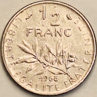 France - 1/2 Franc 1968, KM# 931.1 (#4287) - 1/2 Franc