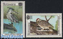 Botswana 1981 Overprints 2v, Mint NH, Nature - Birds - Woodpeckers - Botswana (1966-...)