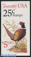 United States Of America 1988 Birds Booklet (20 Stamps), Mint NH, Nature - Birds - Stamp Booklets - Ungebraucht