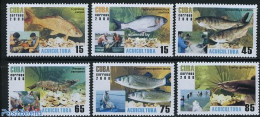 Cuba 2008 Water Culture, Fish 6v, Mint NH, Nature - Transport - Fish - Fishing - Ships And Boats - Neufs