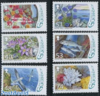 Guernsey 2008 Ramsar Sark 6v, Mint NH, Nature - Birds - Environment - Fish - Flowers & Plants - Milieubescherming & Klimaat