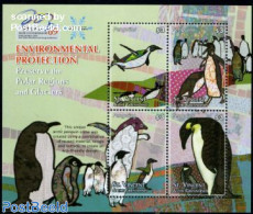 Saint Vincent 2009 Penguins 4v M/s, Mint NH, Nature - Birds - Penguins - St.Vincent (1979-...)