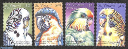Saint Vincent 2000 Birds 4v, Mint NH, Nature - Birds - Parrots - St.Vincent (1979-...)