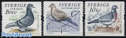 Sweden 2004 Pigeons 3v, Mint NH, Nature - Birds - Unused Stamps