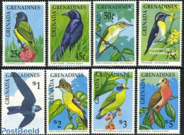 Grenada Grenadines 1990 Birds 8v, Mint NH, Nature - Birds - Grenada (1974-...)