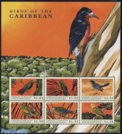 Grenada Grenadines 2000 Birds, Puerto Rican Emerald 6v M/s, Mint NH, Nature - Birds - Grenada (1974-...)