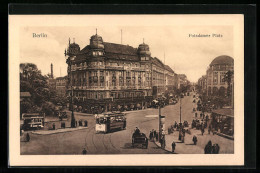 AK Berlin, Potsdamer Platz Mit Strassenbahn  - Tram