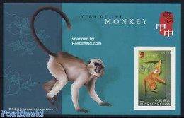 Hong Kong 2004 Year Of The Monkey S/s Imperforated, Mint NH, Nature - Various - Animals (others & Mixed) - Monkeys - N.. - Unused Stamps