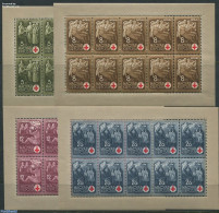 Hungary 1942 Red Cross 4 M/ss, Mint NH, Health - Red Cross - Unused Stamps