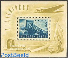 Hungary 1948 Budapest Bridge S/s, Mint NH, Art - Bridges And Tunnels - Unused Stamps