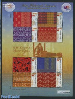 Indonesia 2011 Tradional Textile 8v M/s, Mint NH, Various - Textiles - Textiles