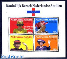 Netherlands Antilles 2006 Queen Beatrix 4v M/s, Mint NH, History - Kings & Queens (Royalty) - Familles Royales
