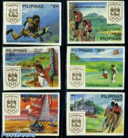 Philippines 1988 Olympic Week 6v Imperforated, Mint NH, Sport - Cycling - Diving - Golf - Sport (other And Mixed) - Cycling