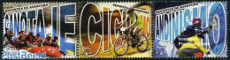 Peru 2007 Funsports 3v [::], Mint NH, Sport - Transport - Cycling - Mountains & Mountain Climbing - Ships And Boats - Wielrennen