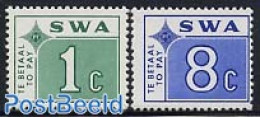 South-West Africa 1972 Postage Due 2v, Mint NH - África Del Sudoeste (1923-1990)