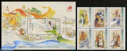 Macao 2011 Legends/myths, The White Snake 6v+s/s, Mint NH, Art - Fairytales - Neufs