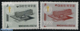 Korea, South 1966 W.H.O. 2v, Mint NH, Health - Health - Corea Del Sud