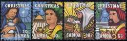 Samoa 1995 Christmas 4v, Mint NH, Religion - Christmas - Noël