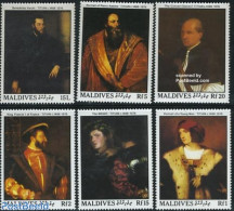 Maldives 1989 Titian Paintings 6v, Mint NH, Art - Paintings - Maldive (1965-...)