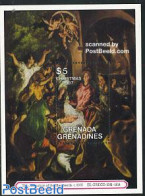 Grenada Grenadines 1987 Christmas, El Greco Painting S/s, Mint NH, Religion - Christmas - Art - Paintings - Kerstmis