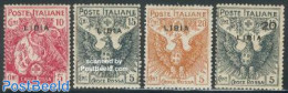 Italian Lybia 1915 Red Cross 4v, Unused (hinged), Health - Red Cross - Red Cross