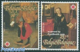 Belgium 1991 Red Cross 2v, Mint NH, Health - Red Cross - Art - Paintings - Ongebruikt