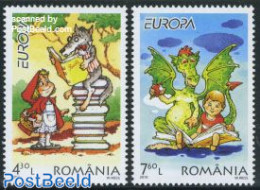 Romania 2010 Europa, Childrens Books 2v, Mint NH, History - Europa (cept) - Art - Children's Books Illustrations - Neufs