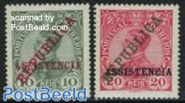 Portugal 1911 ASSISTENCIA 2v, Unused (hinged) - Ungebraucht