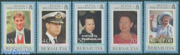 Bermuda 2000 Royal Birthdays 5v, Mint NH, History - Kings & Queens (Royalty) - Familles Royales