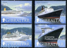 Gibraltar 2007 Cruise Ships 4v, Mint NH, Transport - Ships And Boats - Boten