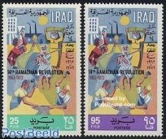Iraq 1972 Ramadan Revolution 2v, Mint NH - Iraq