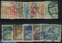 Poland 1919 Definitives 12v, Unused (hinged), History - Coat Of Arms - Unused Stamps