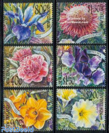 New Zealand 2001 Garden Flowers 6v, Mint NH, Nature - Flowers & Plants - Neufs