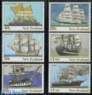 New Zealand 1990 Ships 6v, Mint NH, Transport - Ships And Boats - Ongebruikt