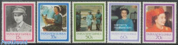 Papua New Guinea 1986 Queen Birthday 5v, Mint NH, History - Nature - Kings & Queens (Royalty) - Dogs - Familles Royales