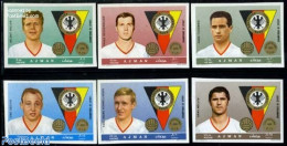 Ajman 1969 German Football 6v Imperforated, Mint NH, Sport - Football - Sport (other And Mixed) - Ajman