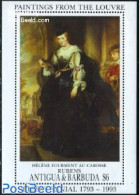 Antigua & Barbuda 1993 LOuvre Museum, Rubens S/s, Mint NH, Art - Museums - Paintings - Rubens - Musées