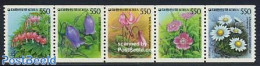 Korea, South 1987 Flowers 5v [::::] Coil, Mint NH, Nature - Flowers & Plants - Corea Del Sud