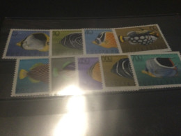 POLOGNE N ° 1598/1606 * POISSONS - Unused Stamps