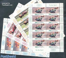 Germany, Federal Republic 1998 Sports 4 M/s, Mint NH, Nature - Sport - Transport - Horses - Autosports - Cycling - Spo.. - Ongebruikt