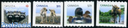 Canada 2012 Baby Wildlife 4v S-a, Mint NH, Nature - Animals (others & Mixed) - Birds - Deer - Ducks - Ongebruikt