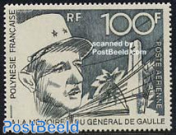 French Polynesia 1972 Charles De Gaulle 1v, Mint NH, History - Politicians - Ongebruikt