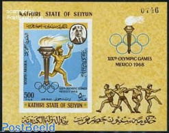 Aden 1967 Seiyun, Olympic Games S/s Imperforated, Mint NH, Sport - Olympic Games - Altri & Non Classificati