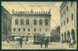 Bologna Città Piazza Nettuno Tram Cartolina QQ8918 - Bologna