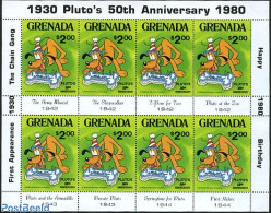 Grenada 1981 Pluto M/s, Mint NH, Art - Disney - Disney