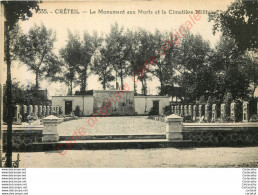 94.  CRETEIL .  Le Monument Aux Morts Et Le Cimetière Militaire . - Creteil