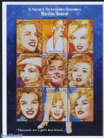 Saint Vincent 1995 Marilyn Monroe 9v M/s, Mint NH, Performance Art - Marilyn Monroe - Movie Stars - Acteurs
