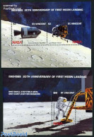 Saint Vincent 1989 Moonlanding 2 S/s, Mint NH, Transport - Space Exploration - St.Vincent (1979-...)